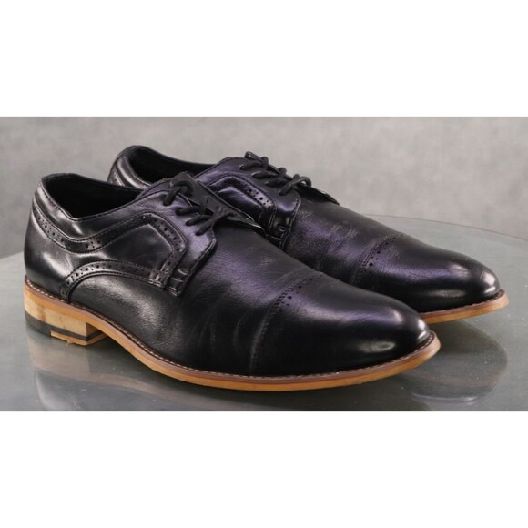 Stacy Adams Men\'s Cap Toe Dress Shoes Size 8 M Leather Black main image 7
